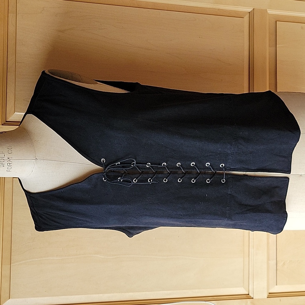Scarlet Darkness faux stretch suede vest